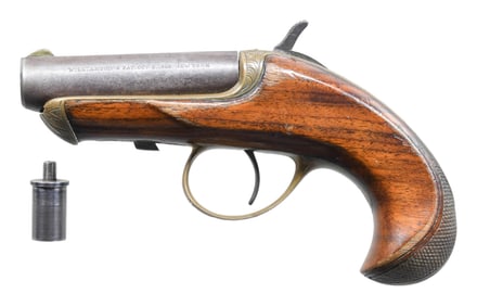 WILLIAMSON DUAL IGNITION SINGLE SHOT DERINGER.