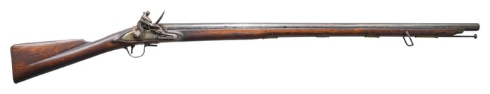 BRITISH INDIA PATTERN BROWN BESS FLINTLOCK MUSKET.