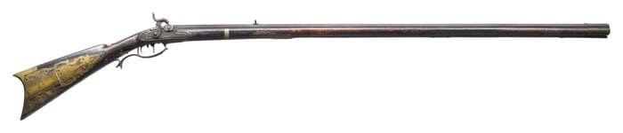 J.G. PHILLIPS FULL STOCK PERCUSSION RIFLE.