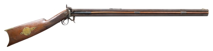 "B LOSEY" NEW YORK PERCUSSION O/U RIFLE.