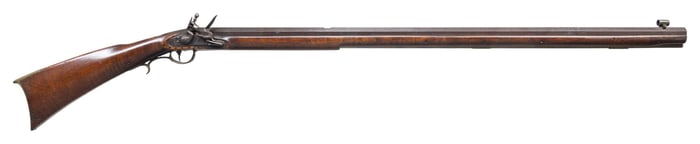 JOHN WALKER LOCK ON FLINTLOCK TARGET RIFLE.