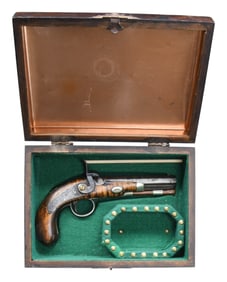 J. BOLTON PERCUSSION PISTOL.
