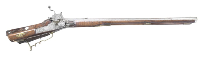 GOOD LOOKING GERMANIC WHEELOCK RIFLE LOCK SIGNED