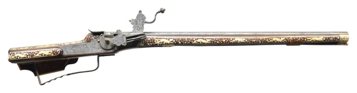 ATTRACTIVE TOURIST TRADE GERMANIC WHEELLOCK WITH