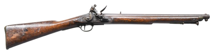 BRITISH FLINTLOCK CALVERY SADDLE RING CARBINE BY