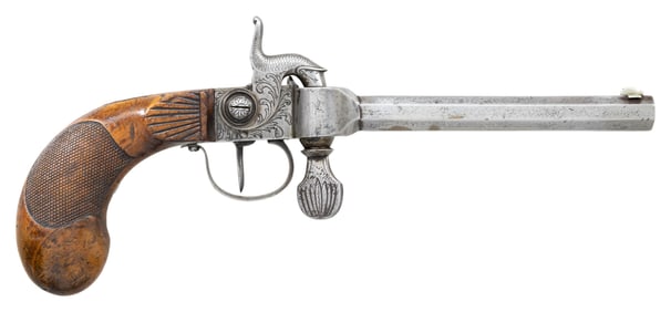 CD TANNER PILLOCK PERCUSSION PISTOL.