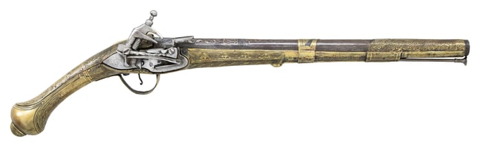 MOROCCAN STYLE MIQUELET LOCK TRADE PISTOL.