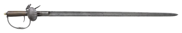 MID 18TH CENTURY COMBINATION HUNTING SWORD AND