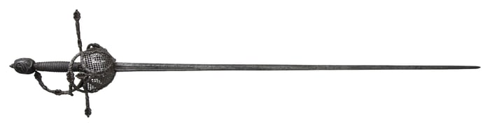 EXCEPTIONALLY ORNATE SWEPT HILT RAPIER