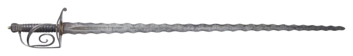 EUROPEAN LATE 18TH CENTURY CEREMONIAL SWORD.