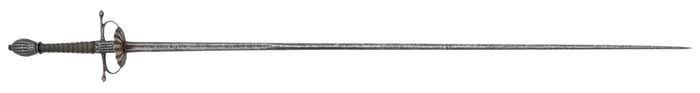 EARLY EUROPEAN RAPIER LIKELY OF ITALIAN ORIGIN.