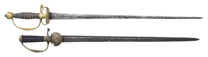 2 18TH CENTURY EUROPEAN SWORDS