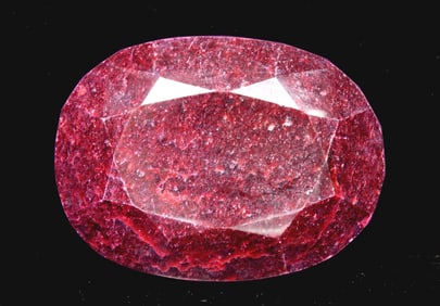 MASSIVE 2,896 CARAT FACETED RUBY CORUNDUM