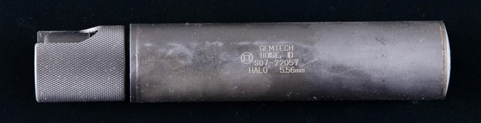 GEMTECH HALO 5.56MM SILENCER WITH BOX.