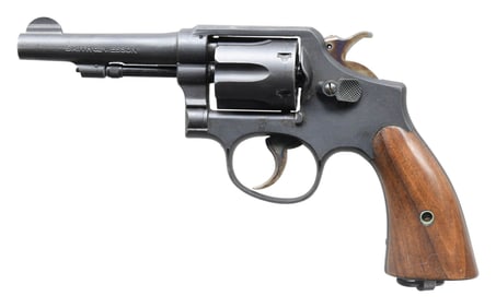 UNUSUAL SMITH & WESSON VICTORY MODEL DA REVOLVER.