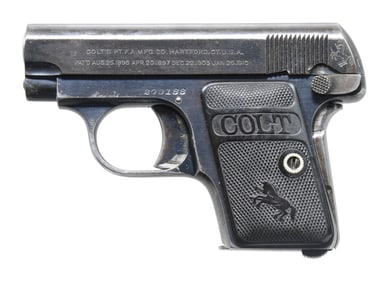 COLT 1908 VEST POCKET SEMI AUTO PISTOL.