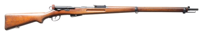 SWISS 1911 STRAIGHT PULL BOLT ACTION RIFLE.