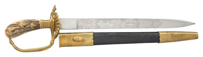 WWII GERMAN FORESTRY SERVICE DAGGER BY LUNESCHLOSS