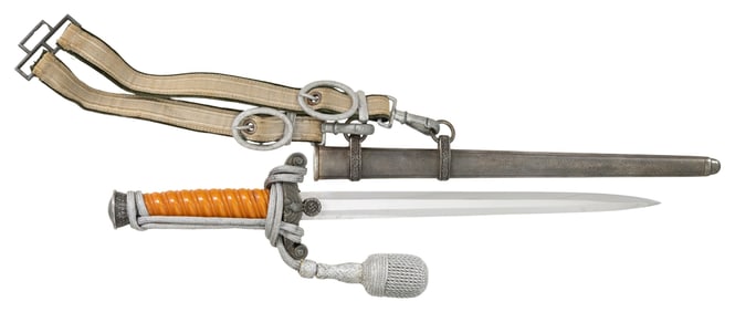 WWII GERMAN ARMY OFFICERS DAGGER BY EICKHORN WITH