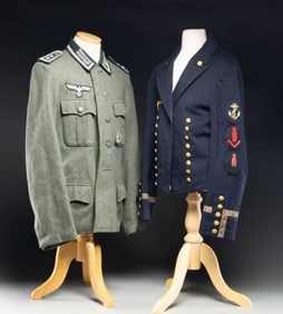 2 WWII GERMAN MILITARY UNIFORMS.