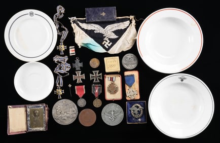 WWII GERMAN MEDALS, BADGES, AND MORE.