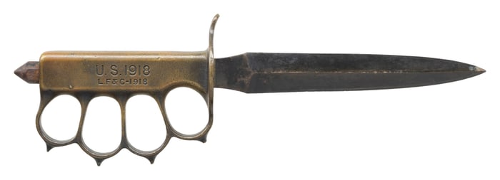 US WW1 LF&C 1918 TRENCH KNIFE.