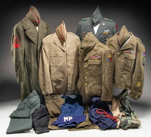 LARGE LOT OF ASSORTED U.S. UNIFORMS.