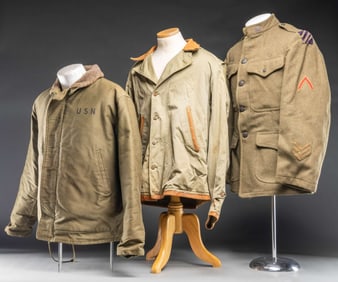 LOT OF 3 U.S. MILITARY COATS.