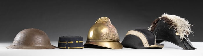 LOT OF ASSORTED HEAD GEAR.