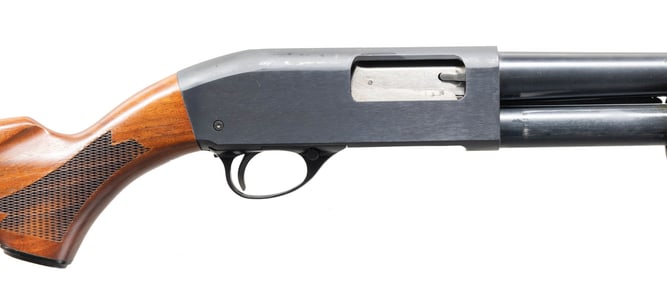 HIGH STANDARD MODEL K-120 RIOT 20-6 PUMP SHOTGUN.