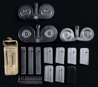 LOT OF BETA DRUM, COLT SMG & AR-15, & ARMALITE