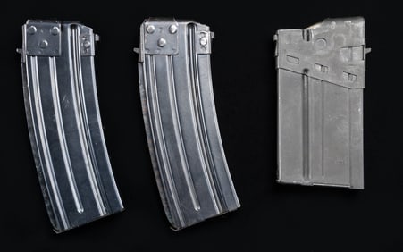 LOT OF 3 DESIRABLE VALMET RIFLE MAGAZINES.