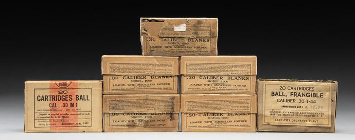 MIXED LOT OF VINTAGE 30-06 AMMO.