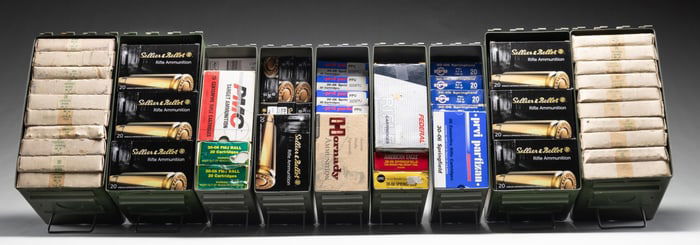 2,480 ROUNDS 30-06; MOSTLY 150 GRAIN FMJ.