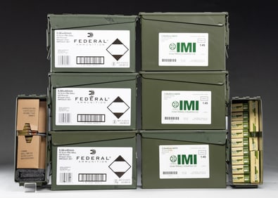 3,210 ROUNDS OF 5.56 NATO AMMO IN 8 CANS.