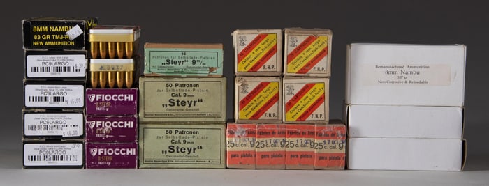 GROUPING OF 846 ROUNDS OF SCARCE MILITARY PISTOL