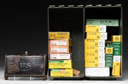 LOT OF MILITARY RIFLE AMMO.