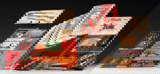 VINTAGE RELOADING TOOLS AND SHOOTING ACCESSORIES.