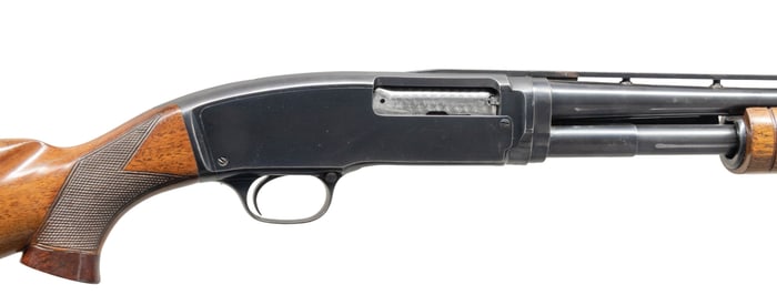 WINCHESTER MODEL 42 SIMMONS RIB PUMP SHOTGUN.