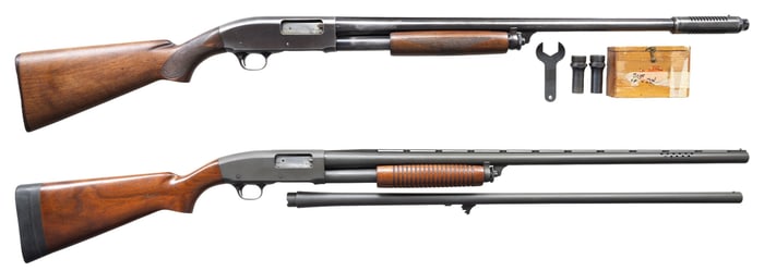 2 REMINGTON MODEL 31 PUMP ACTION SHOTGUNS.