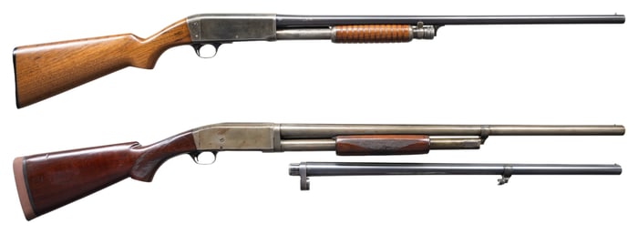 REMINGTON MODEL 17 & 29 PUMP ACTION SHOTGUNS.