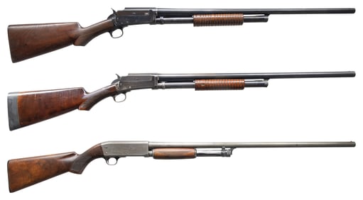 NATIONAL FIREARMS, MARLIN & ITHACA PUMP SHOTGUNS.