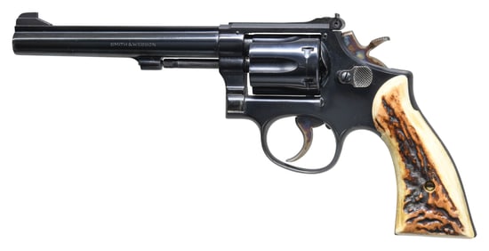SMITH & WESSON MODEL 17-2 DA REVOLVER.