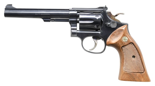 SMITH & WESSON MODEL 17-4 DA REVOLVER.