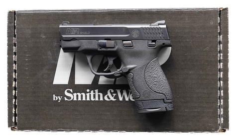 SMITH & WESSON M&P 9 SHIELD SEMI AUTO PISTOL.