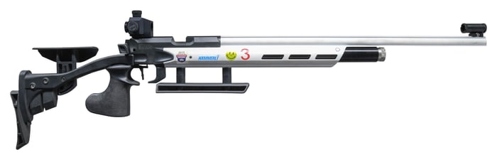 HAMMERLI MODEL AR 20 SILVER MATCH AIR RIFLE.