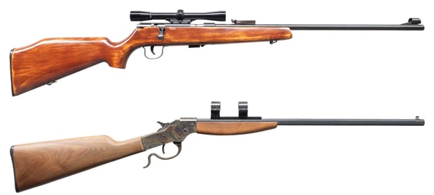 VOERE MODEL 2107 & SAVAGE 72 RIMFIRE RIFLES.