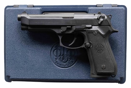 ITALIAN BERETTA 92F SEMI AUTO PISTOL WITH BERETTA