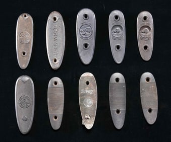 LOT OF RIFLE & SHOTGUN BUTTPLATES.