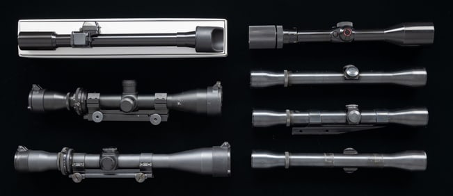 GROUPING OF 7 SPORTING AND MILITARY TYPE RIFLE